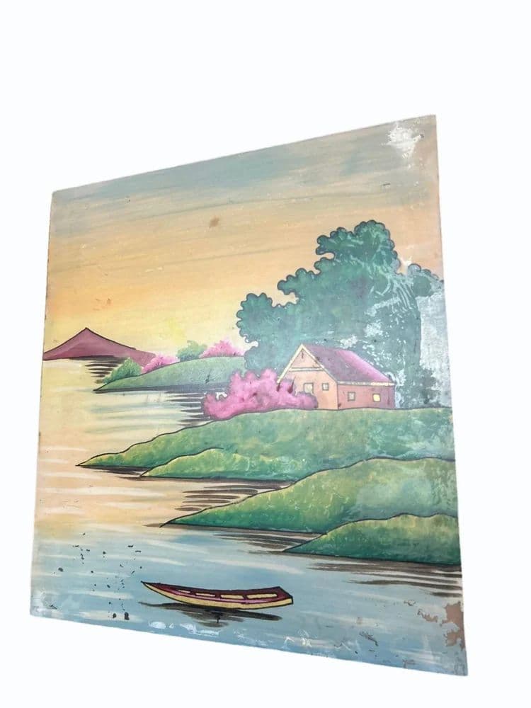 Decorative Nature Glass Painting